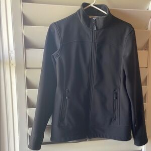 Stylish Black Zip-Up Jacket. Size small.